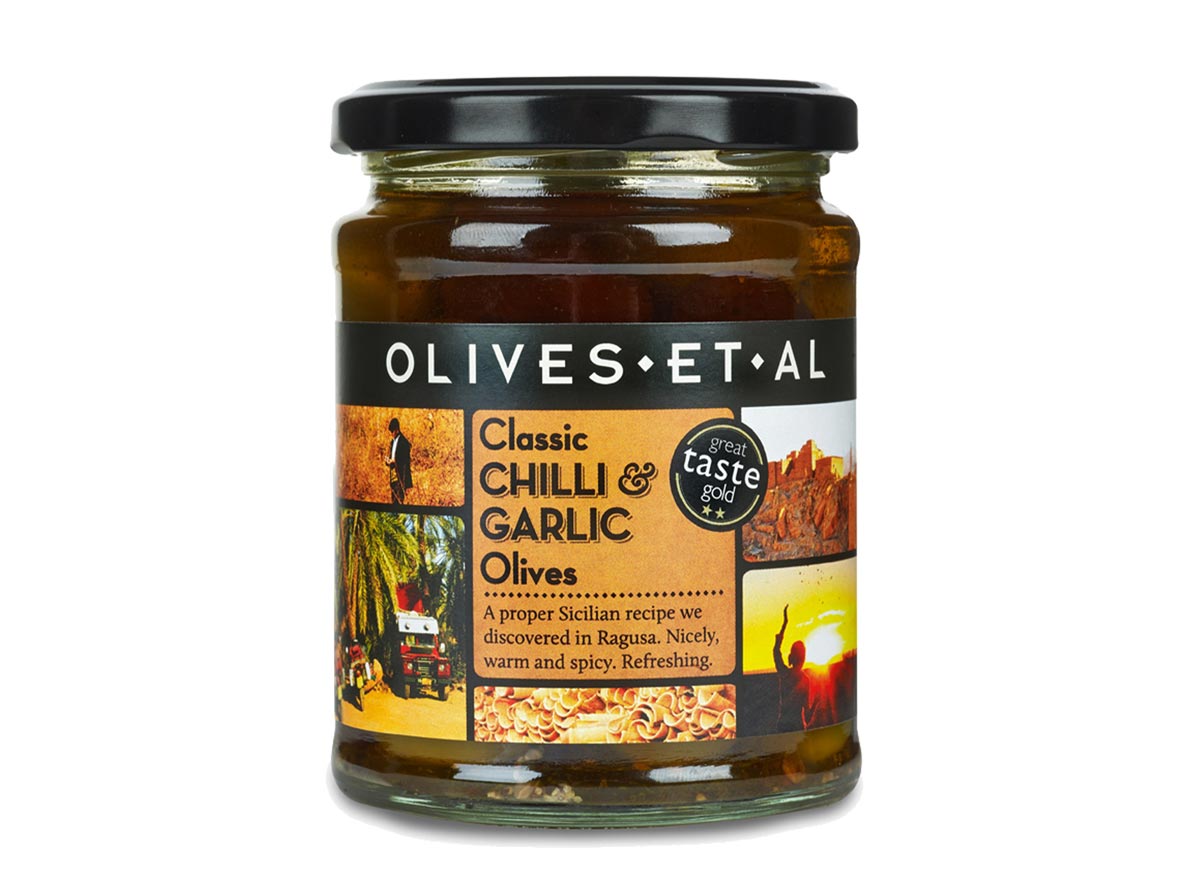 Olives Et Al chilli & garlic olives 250g Eden Project Shop