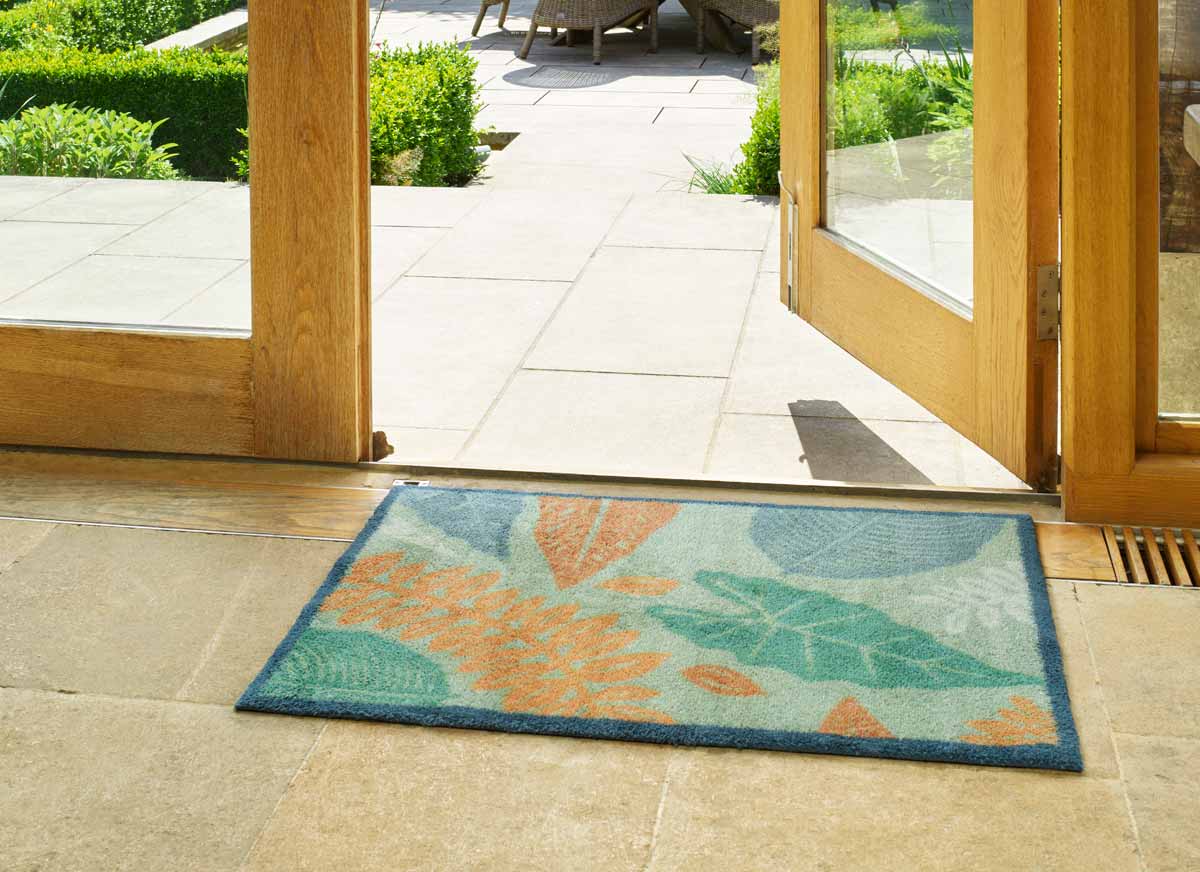 Turtle Mat Tropical Leaf Print Door Mat Eden Project Shop