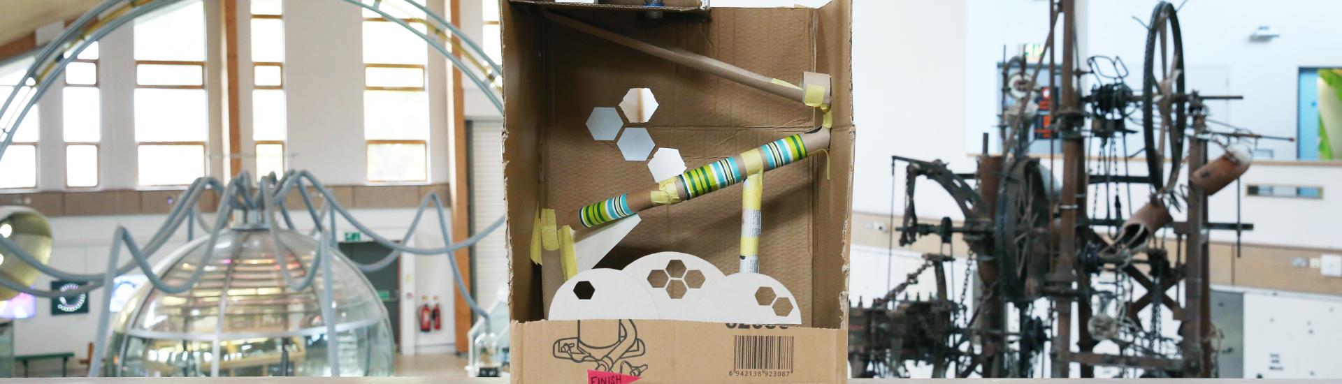 How to make a recycled marble run Eden Project